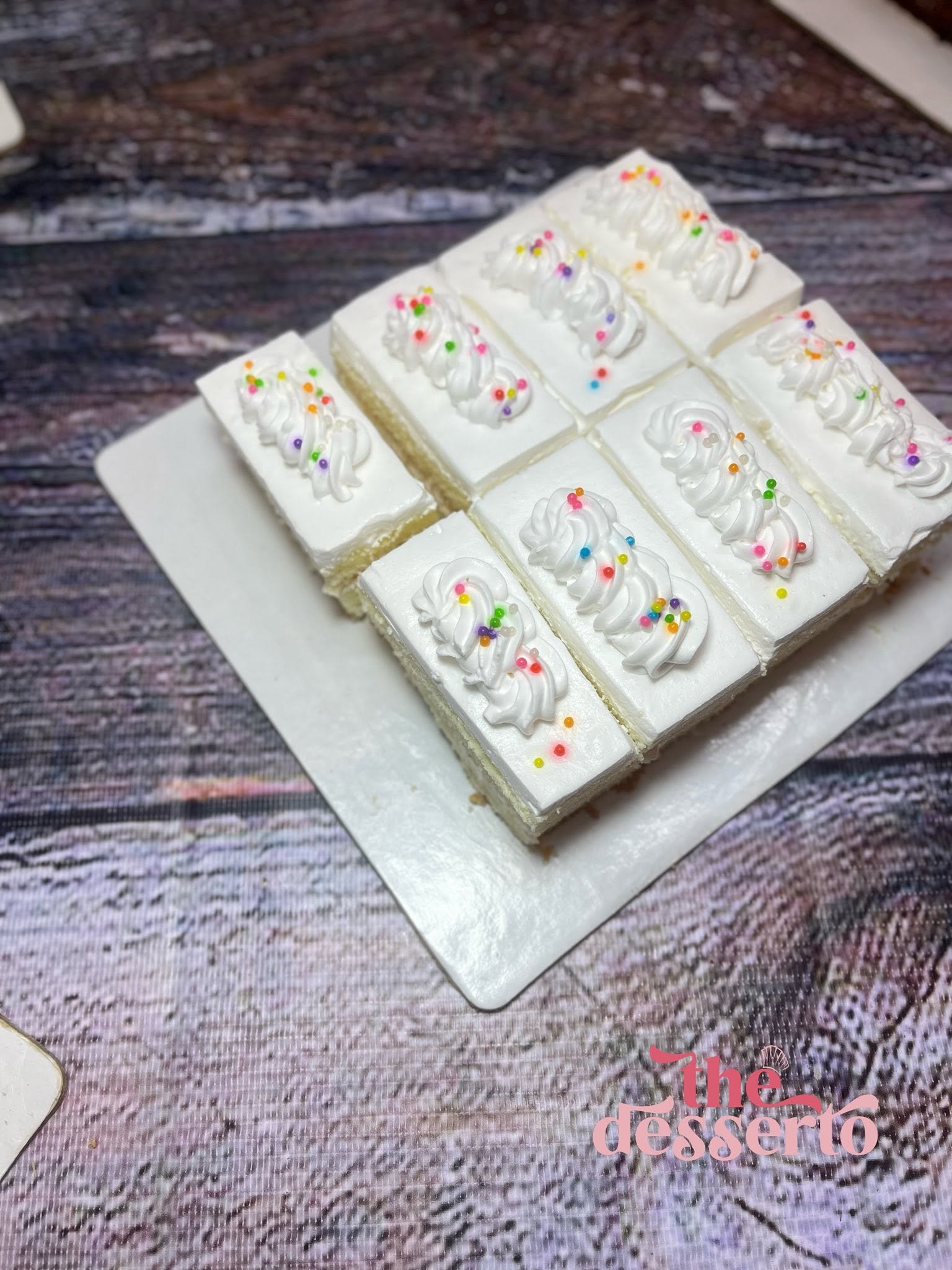 White Vanilla Pastries